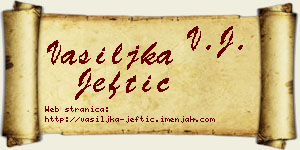 Vasiljka Jeftić vizit kartica